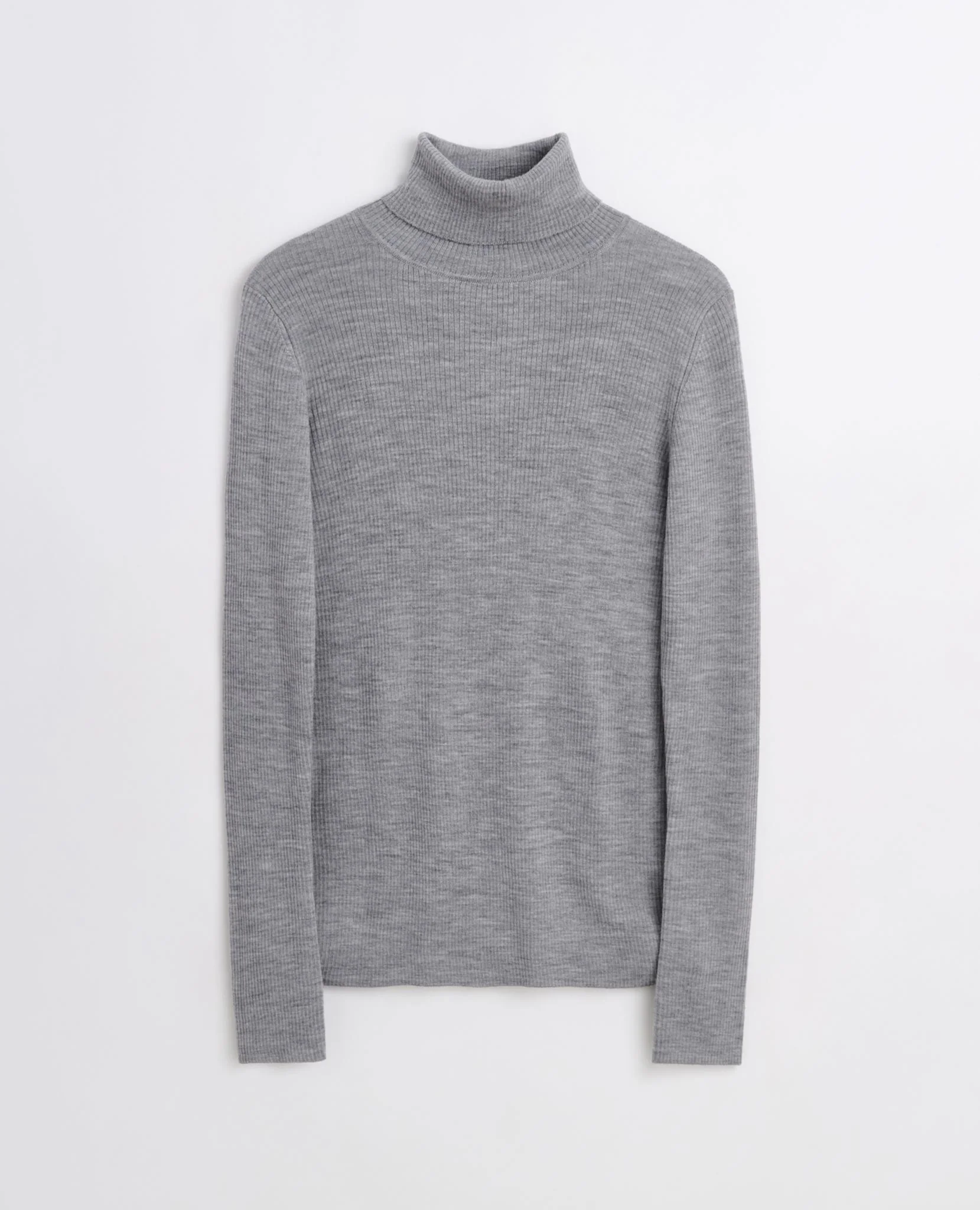 MERINO RIB TURTLE NECK