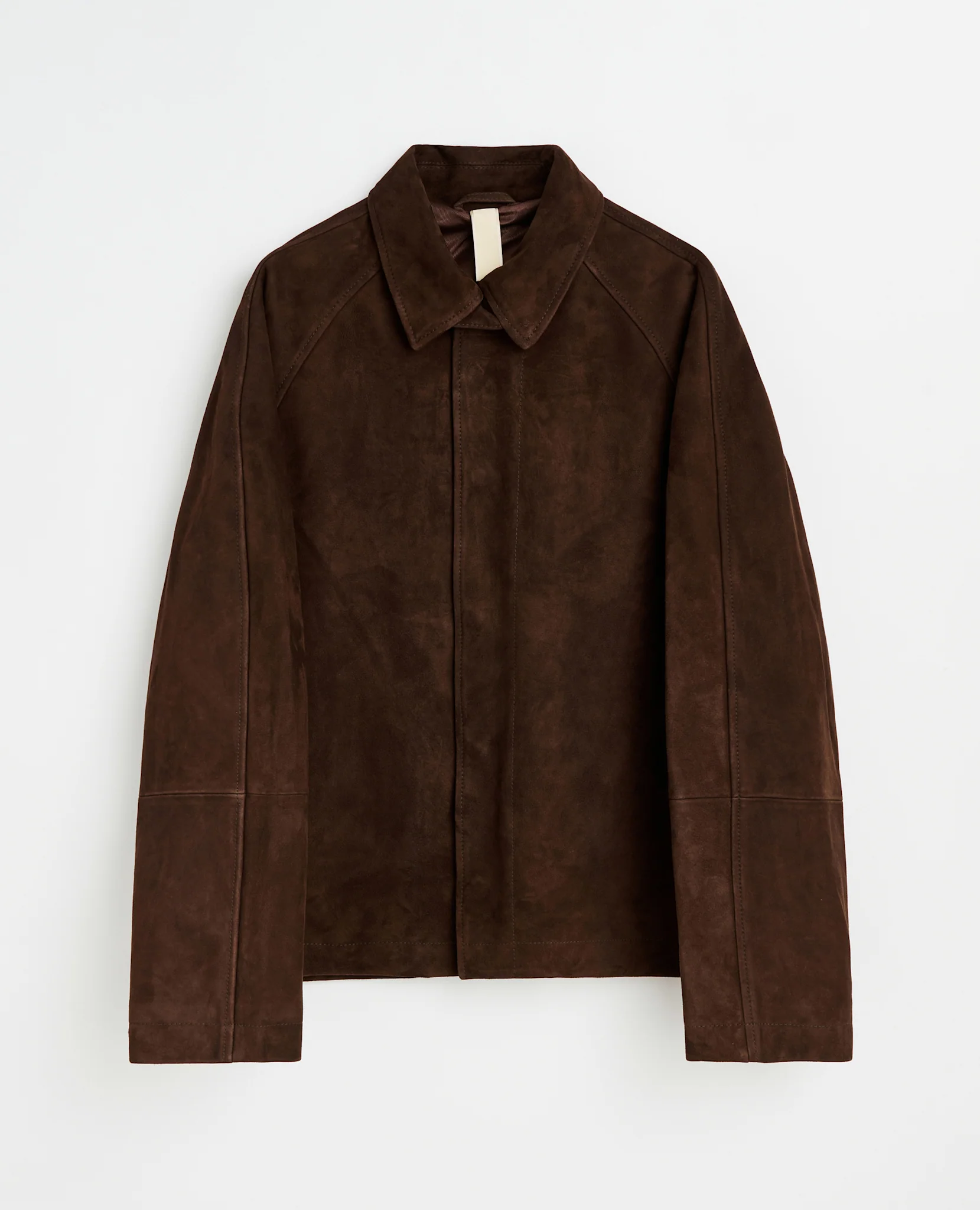 Short Raglan Suede Jacket