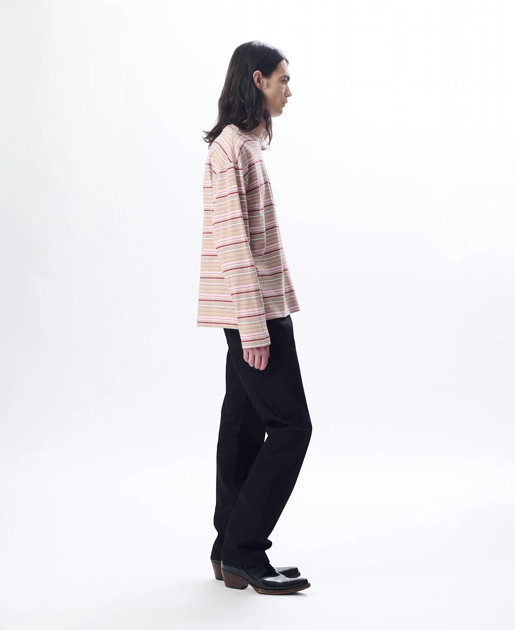 STRIPE LS POCKET TEE - Image 3