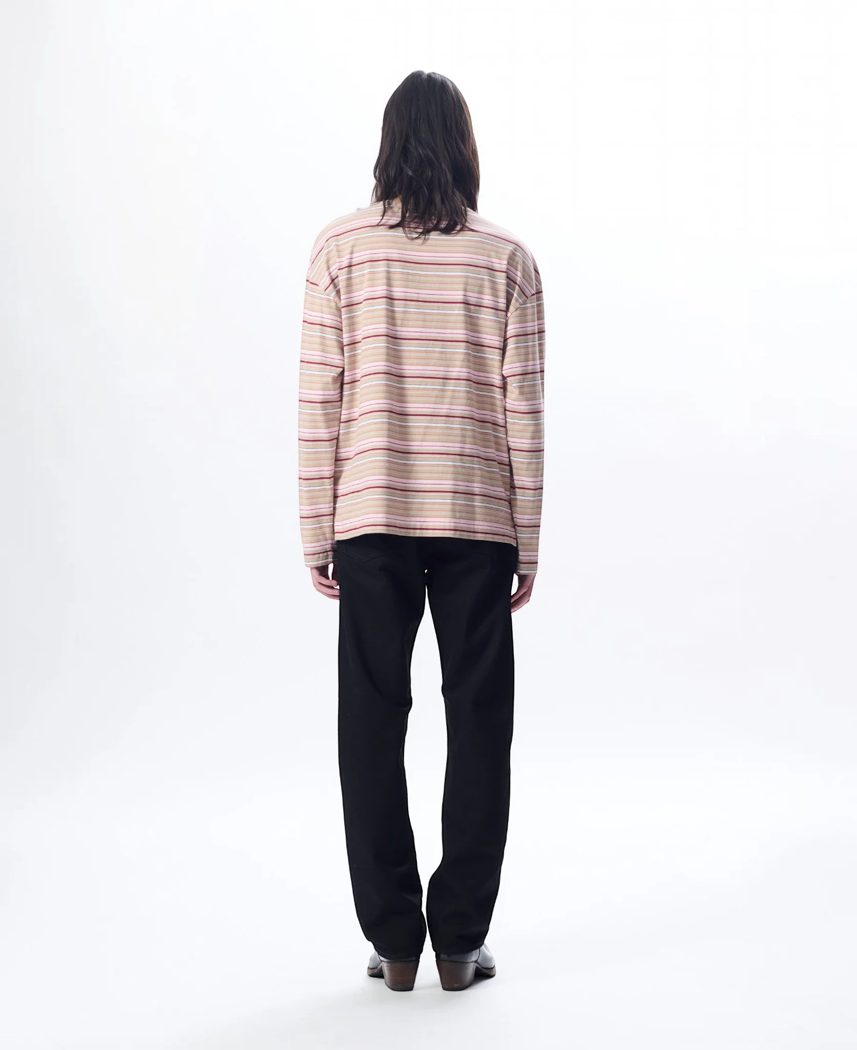 STRIPE LS POCKET TEE - Image 4